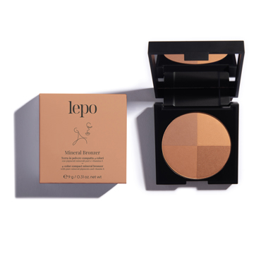 Lepo MINERAL BRONZER 4 Γήινα Χρώματα Πούδρας με Αγνές Μεταλλικές Χρωστικές και Βιταμίνη Ε 411 8,5g